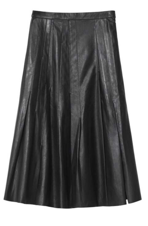 H&M Dresses & Skirts - Coated A-Line Skirt - Black - Ladies